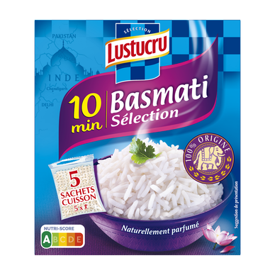 Riz basmati 10 min LUSTUCRU sachets 5x90g 450g