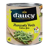 Haricots verts extra fins Cultivé en France D'AUCY - 220g