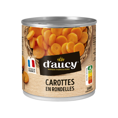 Carottes rondelles Cultivé en France D'AUCY - 240g