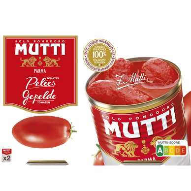 Tomates pelées zéro résidu de pesticides MUTTI 800g