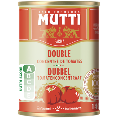 Double concentré tomates zéro résidus de pesticide MUTTI 140g
