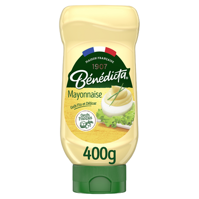 Mayonnaise nature BENEDICTA, Flacon 400g