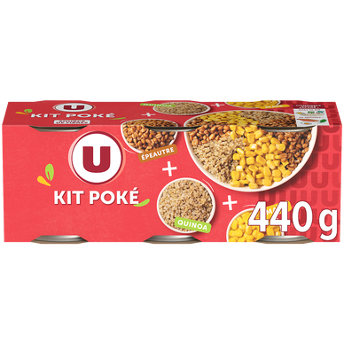 Kit Poke Epeautre, Maïs, Quinoa 400g