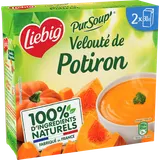 Soupe Pur'Soup velouté potiron à la crème fraîche LIEBIG, 2 briques de30cl