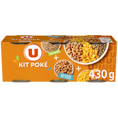 Kit Poke Quinoa, Maïs, Graine de Soja 400g