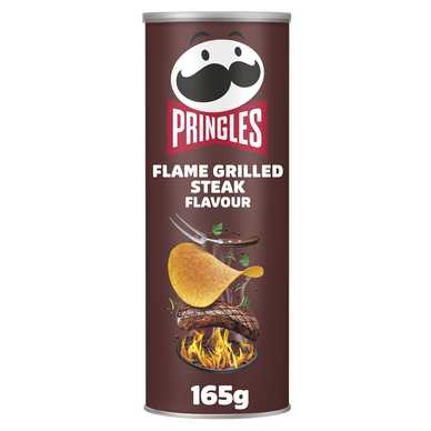 Chips tuiles flame grilled steak flavour PRINGLES 165g
