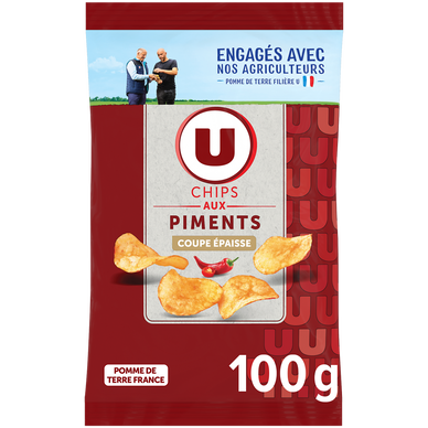 Chips chaudron aux piments U 100g