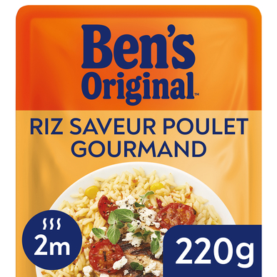 Riz Micro Ondable saveur poulet gourmand 6x220g BEN'S ORIGINAL 1.320kg