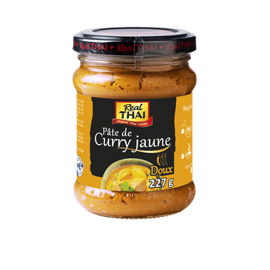 REAL THAI pâtes de curry jaune 227g