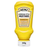 Moutarde Yellow mustard classic HEINZ, flacon souple de 240g