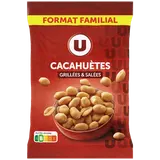 Cacahuètes grillées et salées  sachet de 500g