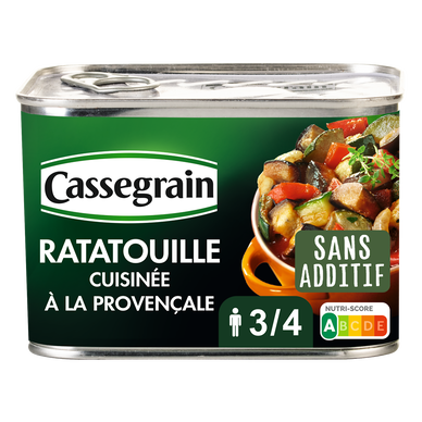Ratatouille cuisinée à la Provençale CASSEGRAIN - Boîte 660g