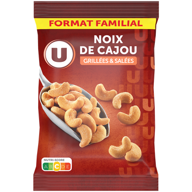 Noix de cajou grillées et salées U sachet 400g
