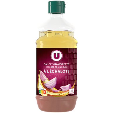 Sauce vinaigrette au vinaigre de vin rouge et à l'échalote  shaker de550ml