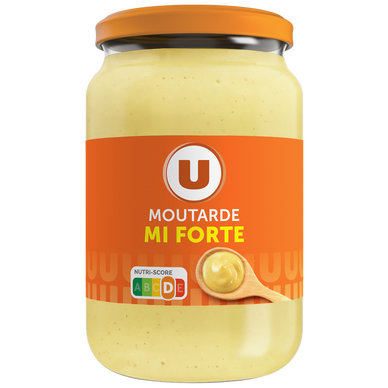Moutarde mi-forte  bocal atlas de 37cl, 350g