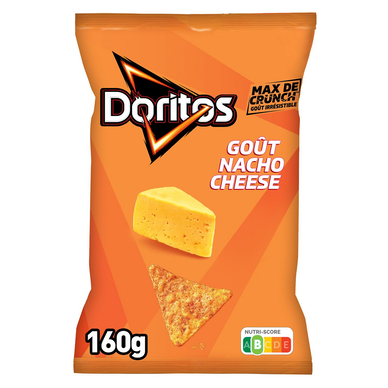 Chips Tortillas de maïs Saveur Nacho Cheese - DORITOS - 160g