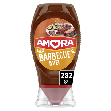 Sauce barbecue miel AMORA - flacon souple de 282g