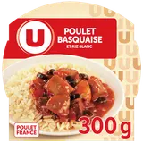 Plat cuisiné Poulet basquaise et riz blanc micro-ondable 300g