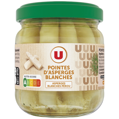 Pointes d'asperges blanches - Bocal 110g