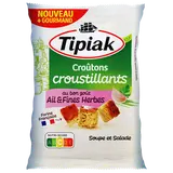 Croûtons salade ail & fines herbes TIPIAK, 100g