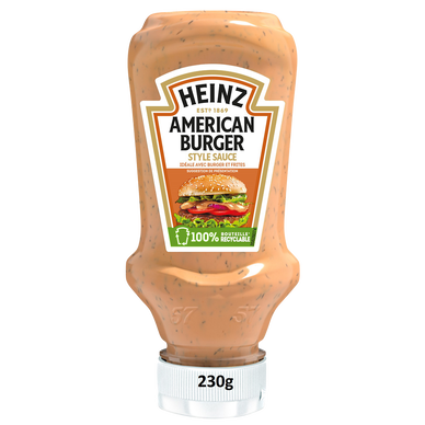 Sauce American burger HEINZ flacon souple top down 230g