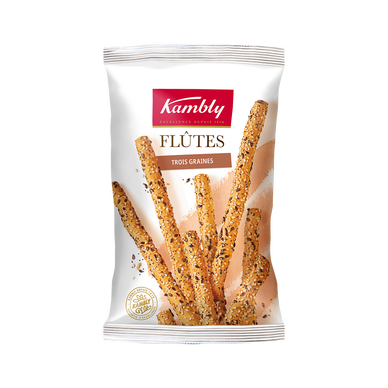 Flûtes 3 graines KAMBLY, paquet de 125g
