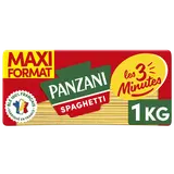 Pâtes SPAGHETTI Cuisson Rapide 3 Minutes blé Français PANZANI - 1kg