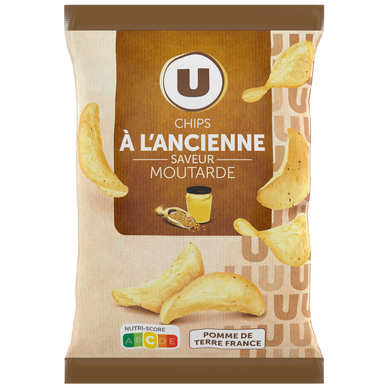 Chips à l'ancienne saveur moutarde  paquet de 135g