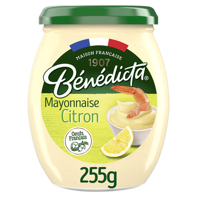 Mayonnaise citron BENEDICTA, bocal 255g
