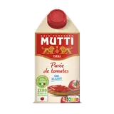 Purée de tomates nature  zéro résidu de pesticides MUTTI brique 500g