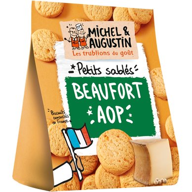 Petits sablés apéritifs au Beaufort et pointe de poivre MICHEL & AUGUSTIN, 100g