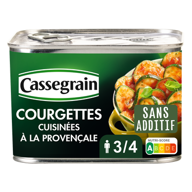 Courgettes à la Provençale CASSEGRAIN - Boîte 660g
