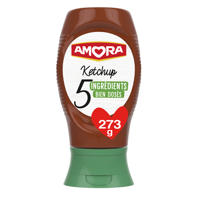 Ketchup 5 Ingrédients AMORA 273g