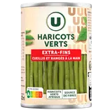 Haricots verts extra-fins cueillis et rangés à la main - Boite de 220gnet égoutté