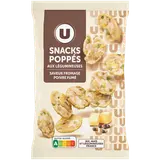Gâteau apéritif Snacks poppés saveur fromage & poivre fumé, sachet 85g