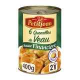 Quenelle de veau sauce financière PETIT JEAN, boîte de 400g