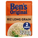 Riz Long grain express 2min BEN'S ORIGINAL - Sachet micro-ondable 220g