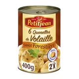 Quenelle volaille sauce forestière PETIT JEAN, boîte de 1/2 400g