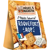 Petits beurres apéritif roquefort et graines de pavot bleu MICHEL AUGUSTIN, 100g