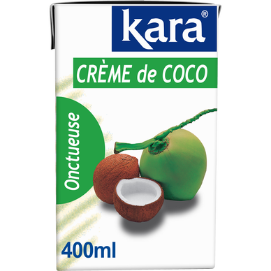 Crème de coco têtra KARA, pack de 400ml