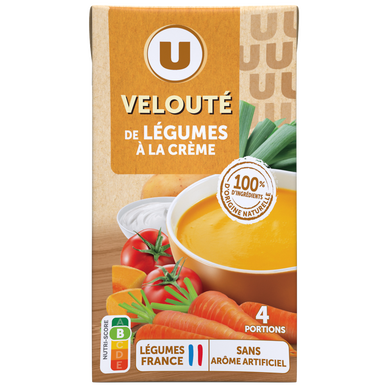 Soupe Velouté de légumes à la crème brique de 1l