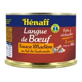 Langue de boeuf sauce Madère HENAFF, Boîte de 410g