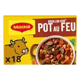 Bouillon cube goût pot au feu MAGGI, boite de 18 cubes, 180g