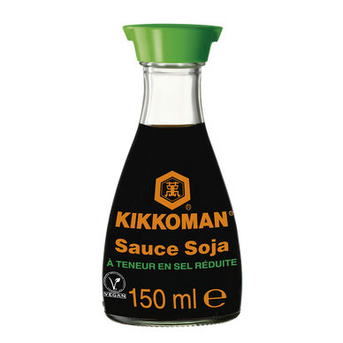 Sauce soja à teneur réduite en sel KIKKOMAN, 150ml