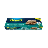 Mousse de canard HENAFF, 3x78g
