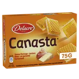 Biscuits apéritif Canasta au fromage saveur jambon fumé DELACRE, 75g