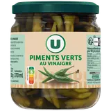 Piments verts au vinaigre bocal 37cl 130g