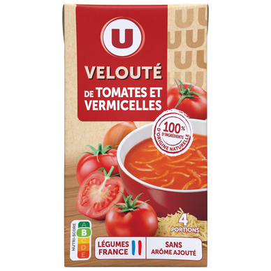 Soupe Velouté tomates vermicelles brique 1L