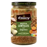 Mijoté de lentilles aux légumes D'AUCY - Boîte 380g