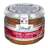 Terrine de campagne au piment d'espelette label rouge, HENAFF 180g